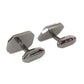 Silver Plated Brass Pin Crystal Cufflinks