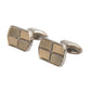 Silver Gold Plated Metal Brass Pin Cufflinks