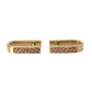 Gold Plated Metal Brass Pin Men Cufflinks