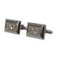 Silver Plated Metal Brass DG Logo Pin Cufflinks