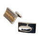 Silver Gold Plated Brass DG Logo Pin Cufflinks