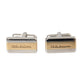 Silver Gold Plated Brass DG Logo Pin Cufflinks