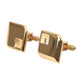 Gold Plated Metal Brass Square Pin Cufflinks