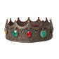 Bronze Brass Multicolor Crystal Crown Tiara Hat