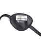 Black Calfskin Leather Metal DG Logo Eye Patch