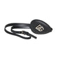 Black Calfskin Leather Metal DG Logo Eye Patch