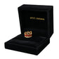 Gold Tone BrassCrystal Enamel DG CROWN Statement Ring