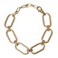 Gold Tone Brass Large Link Chain Jewelry Necklace