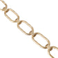 Gold Tone Brass Large Link Chain Jewelry Necklace