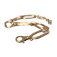 Gold Tone Brass Large Link Chain Jewelry Necklace