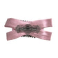 Pink Satin Crystal Jewelry Brooch Hair Pin