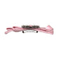 Pink Satin Crystal Jewelry Brooch Hair Pin