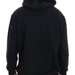 Elegant Black Cotton Hooded Sweater