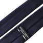 Blue Solid Silk Adjustable Tie Men