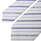 White Blue Stripes Silk Adjustable Tie