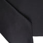 Black Solid Silk Adjustable Tie Men