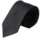 Black STAFF Patterned Cotton Adjustable Men Tie