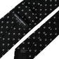 Black Logo Cotton Blend Adjustable Tie