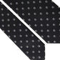 Black Logo Cotton Blend Adjustable Tie