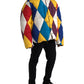 Multicolor Windbreaker Puffer Jacket Men