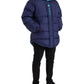 Navy Blue Quilted Windbreaker Puffer Jacket