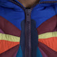 Multicolor Butterfly Hooded Puffer Jacket