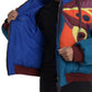 Multicolor Butterfly Hooded Puffer Jacket