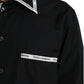 Black Collared Long Sleeve Cotton Casual Shirt