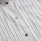 Black White Striped Formal Dress GOLD Shirt