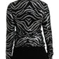 Black Silver Sequined Polyester Sweater