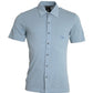 Light Blue Logo Cotton Collared Polo T-shirt