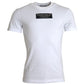 White Cotton DG Applique Men Casual T-shirt