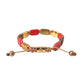 CZ Tiger Eye Red Coral 925 Silver Men Bracelet