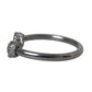 Black Rhodium Lion Bangle Bracelet Women