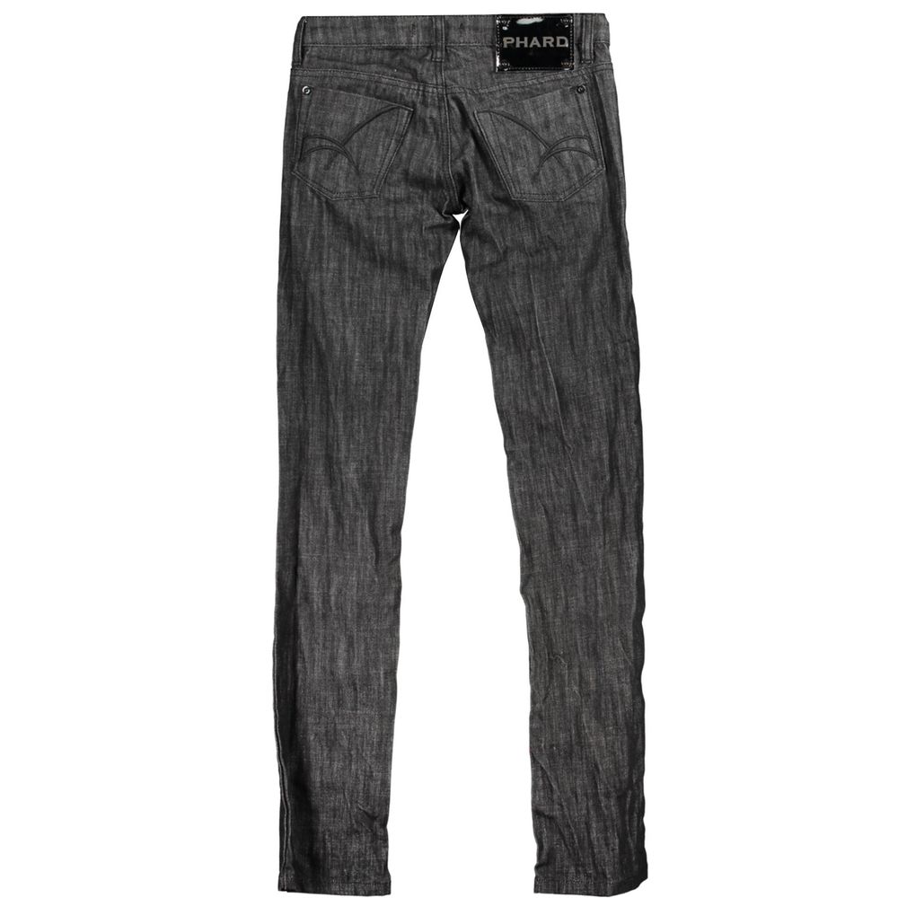 Black Cotton Jeans & Pant