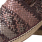 Brown Buffalo Leather Espadrille Flats Shoes