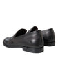 Black Brown Leather Loafer Men Dress Shoes