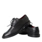 Black Leather Oxford Wingtip Formal Men Shoes