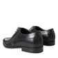 Black Leather Derby Formal Dress Men Shoes