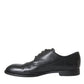 Black Leather Derby Formal Dress Men Shoes