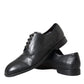 Black Leather Derby Formal Dress Men Shoes