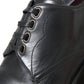 Black Leather Derby Formal Dress Men Shoes