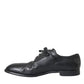 Black Leather Derby Formal Dress Men Shoes