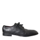 Black Leather Derby Formal Dress Men Shoes