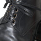 Black Leather Derby Formal Dress Men Shoes