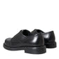 Black Horse Leather Derby Men Dress Shoes