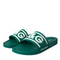 Green White Sandals Rubber Beachwear Shoes