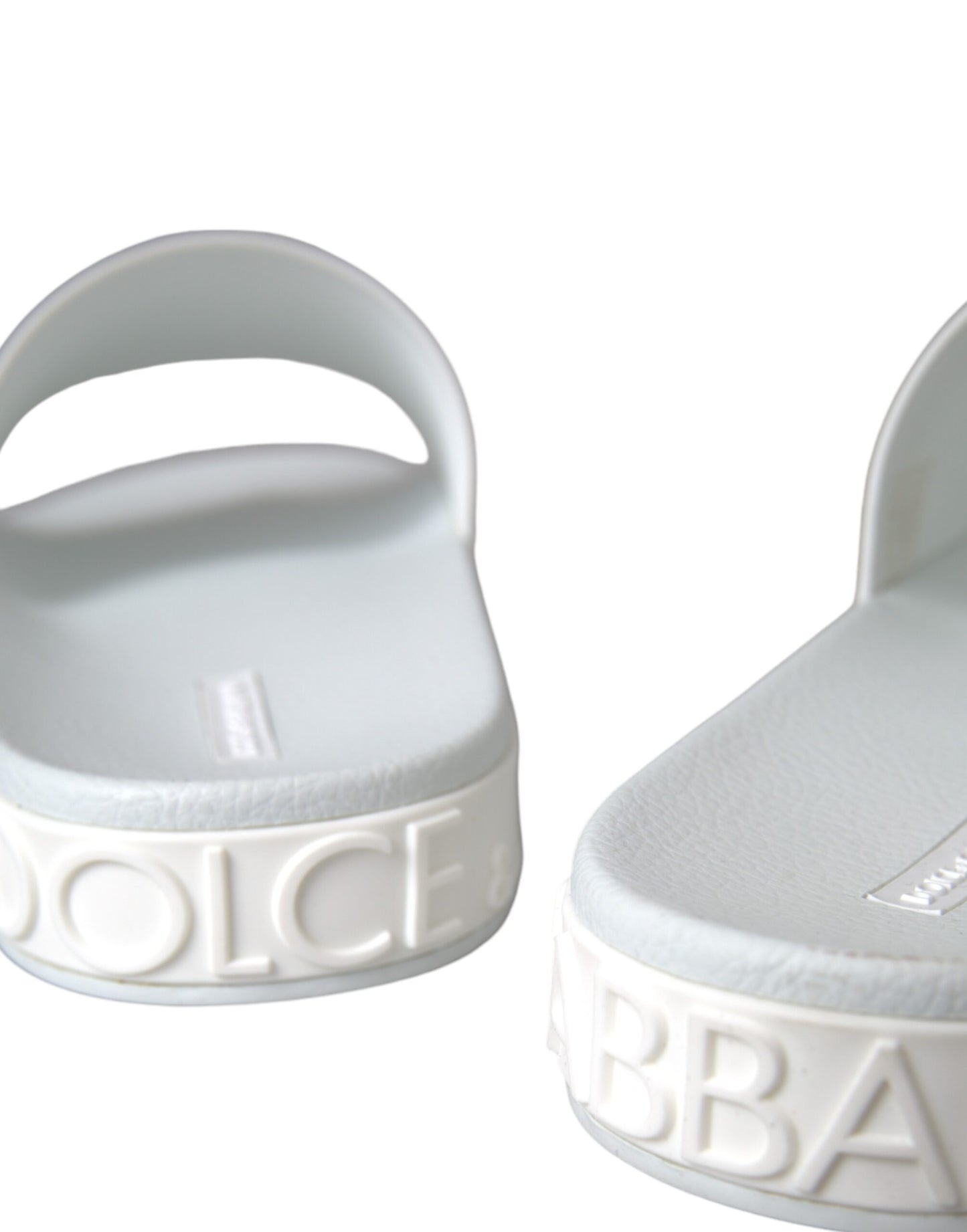 White Rubber Slides Sandals Beachwear Shoes