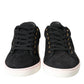 Black Suede Leather Men Low Top Sneakers Men Shoes