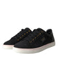 Black Suede Leather Men Low Top Sneakers Men Shoes